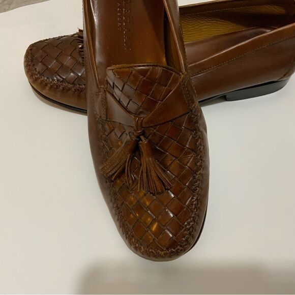 COLE HAAN BROWN TASSEL LOAFERS 9 D LEATHER SOLES main image 7